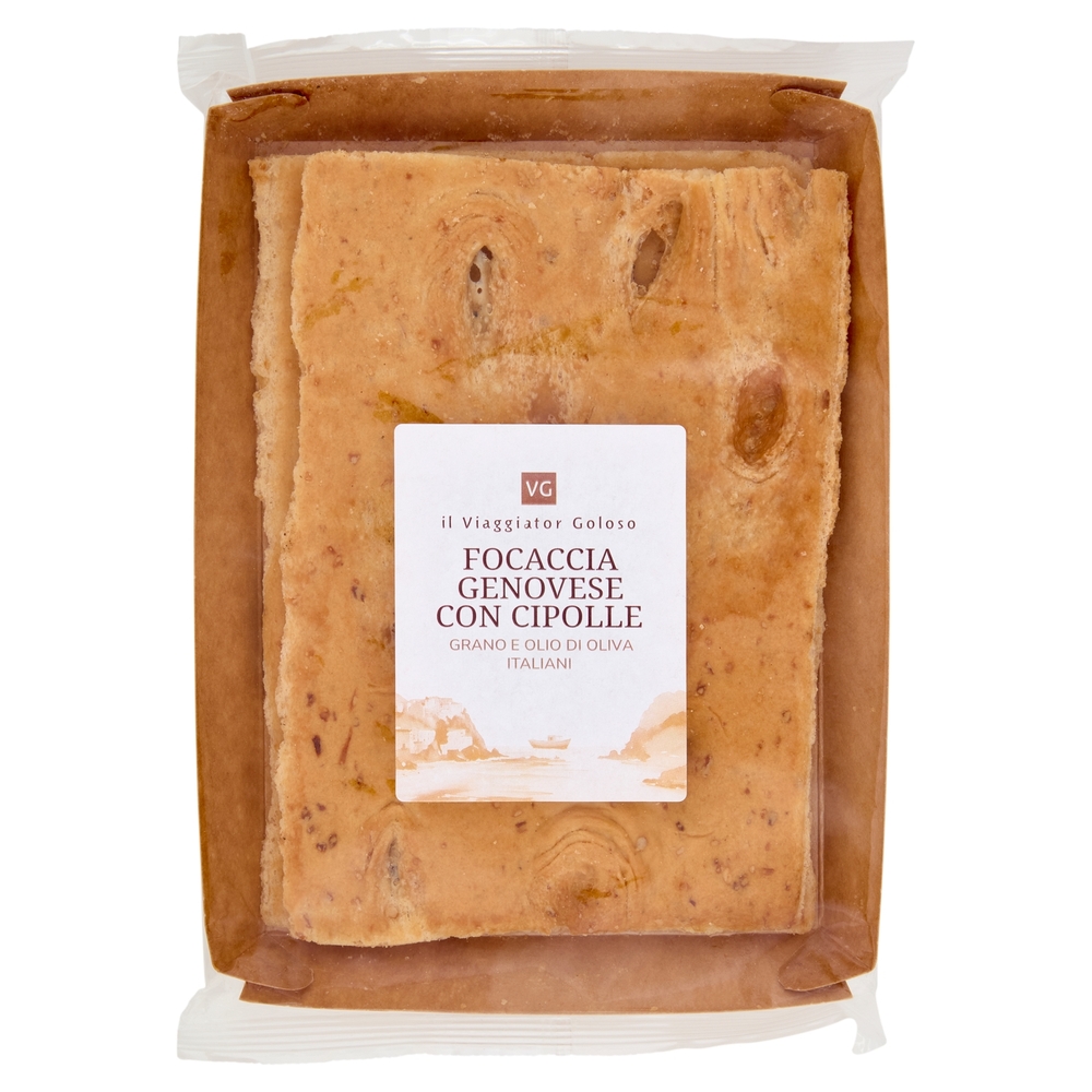 Focaccia Genevose con Cipolla Il Viaggiator Goloso